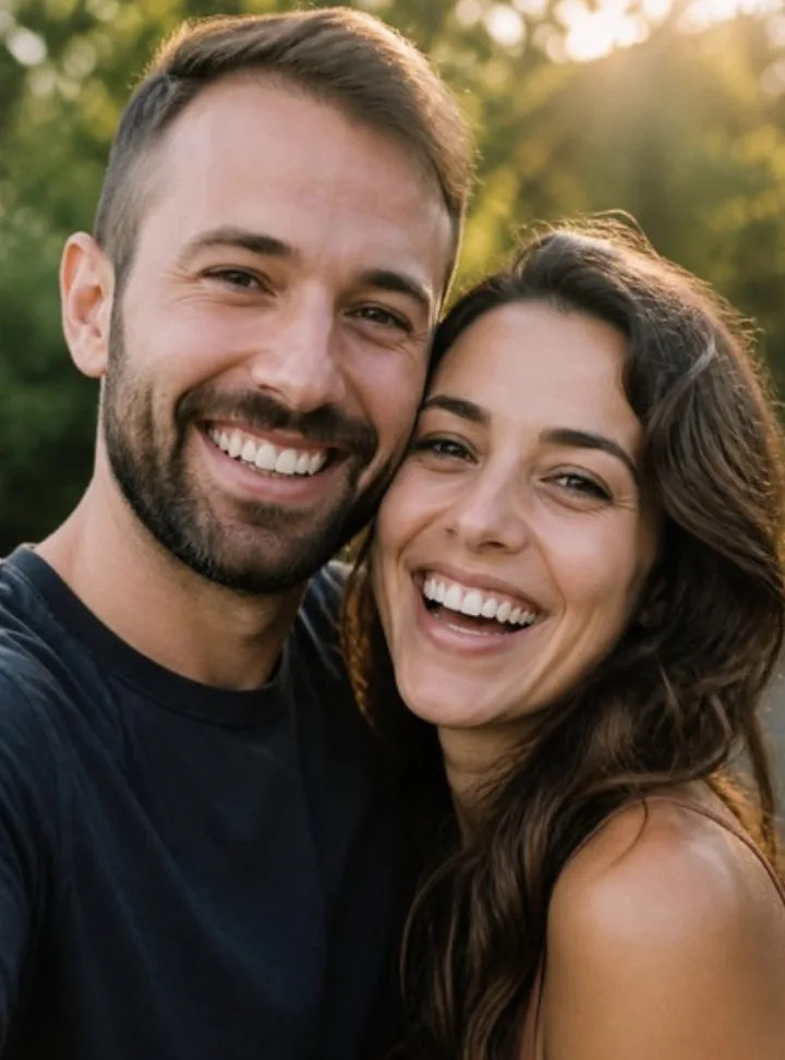 Photo of a smiling couple